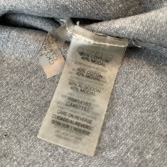 Calvin Klein gray and white button up sweater size sm silver botton closure - Picture 7 of 9